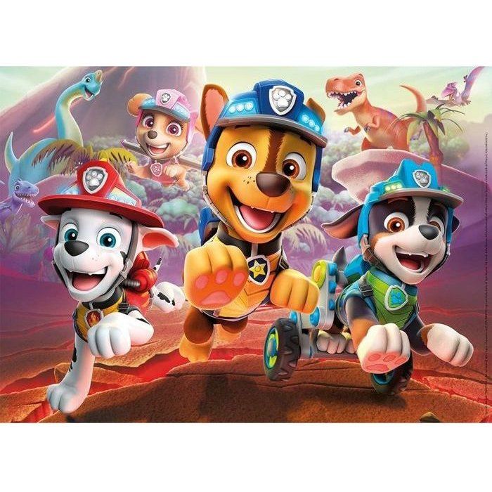 Puzzle 60 p - Paw Patrol to the rescue of the dinosaurs