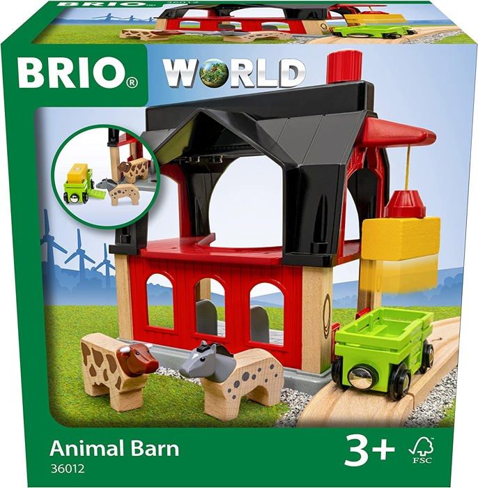 Animal barn - Accessory for wooden train circuit -7312350360127 - Brio World