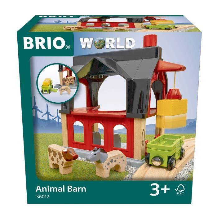 Animal barn - Accessory for wooden train circuit -7312350360127 - Brio World