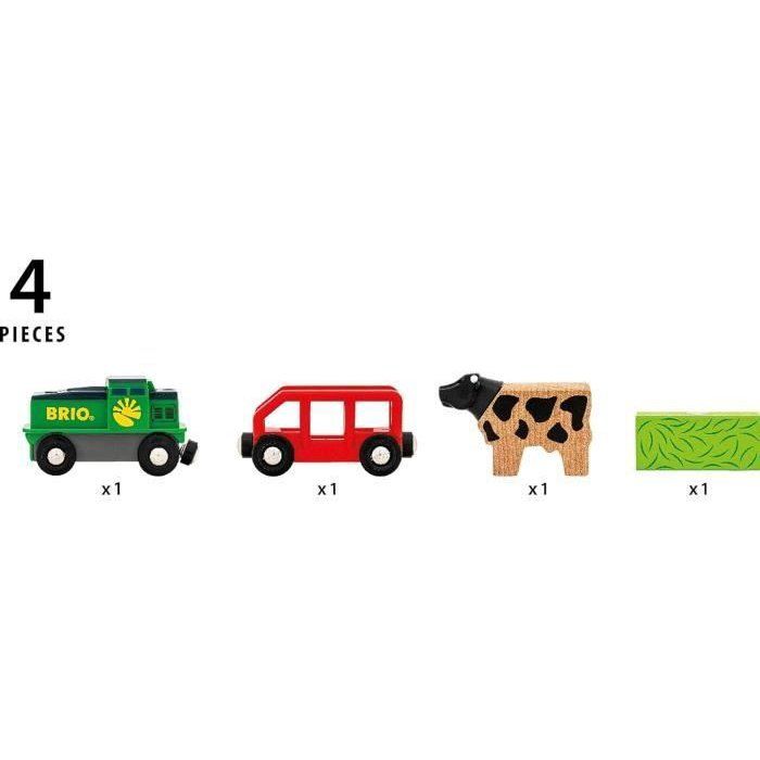 Brio Battery-powered farm train - wooden circuit