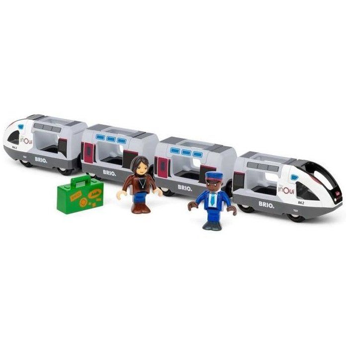 BRIO World - TGV INOUI SNCF 37 cm - Wooden Train Circuit Toys - Ages 3 - 36087