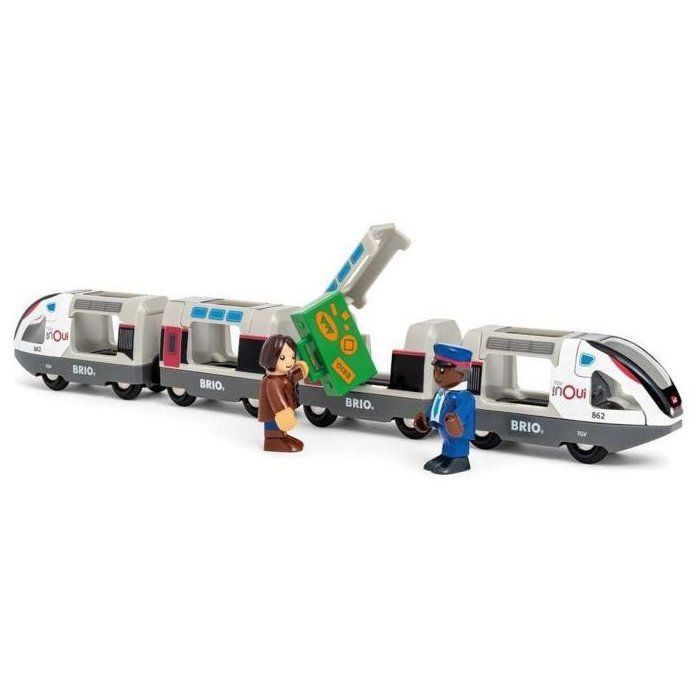 BRIO World - TGV INOUI SNCF 37 cm - Wooden Train Circuit Toys - Ages 3 - 36087