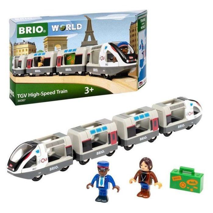 BRIO World - TGV INOUI SNCF 37 cm - Wooden Train Circuit Toys - Ages 3 - 36087