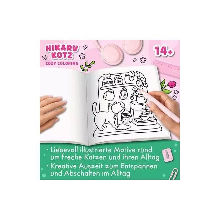 Ravensburger  Cozy coloring  Naughty cats  Coloriage adulte  Activité détente et créative  48135