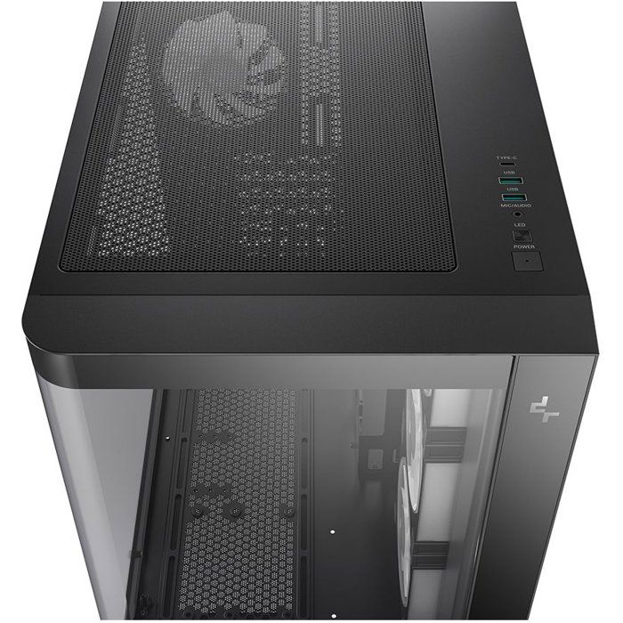 Boîtier PC - DEEPCOOL - CG530U 4F - Moyen tour- Format Micro-ATX - 4 ventilateurs ARGB inclus - Noir