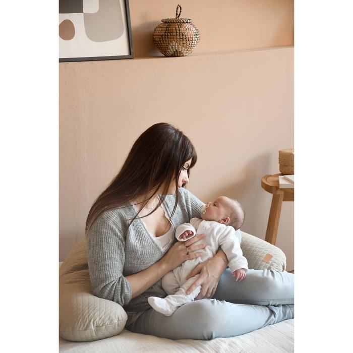 Red Castle Big Flopsy Nursing Pillow Cotton Flower - Linen