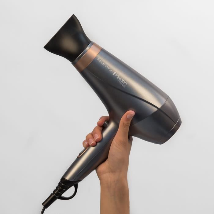 REMINGTON AC8820 Keratin Protect Hair dryer 2200W - 2 concentrators + 1 diffuser - Gray