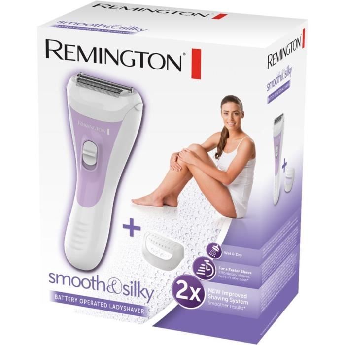 REMINGTON Smooth & Silky Women's Razor - 2 x AAA batteries included