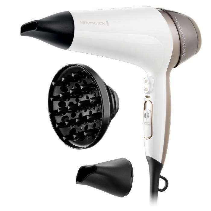 Remington D5720 Ionic Hair Dryer Thermacare Pro 2400W - Ceramic Grid - Long-Life Motor - Silent
