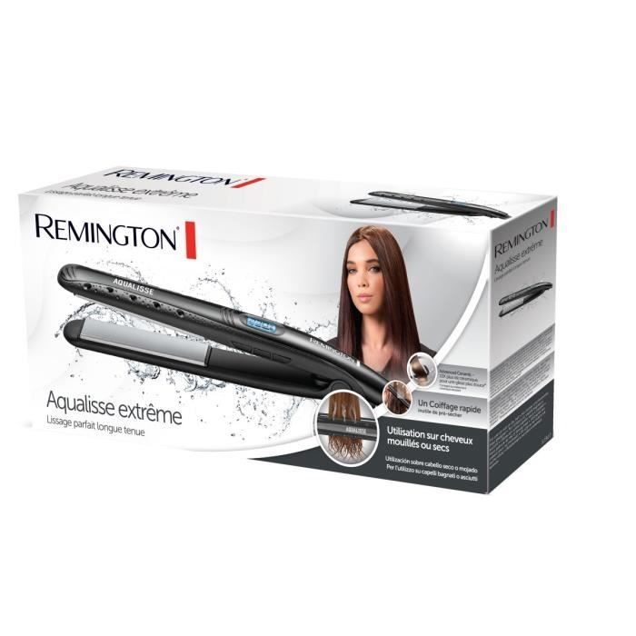 REMINGTON S7307 Aqualisse Extreme Straightener, Advanced Ceramic Coating, on Dry or Wet Hair