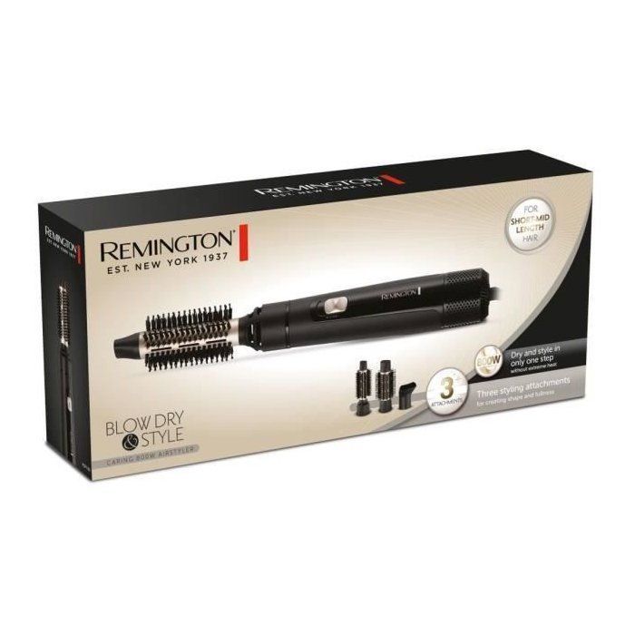 REMINGTON AS7300 Blow D&S Blow Dryer Brush - 800 W - 2 speeds - 2 temperatures - 3 accessories