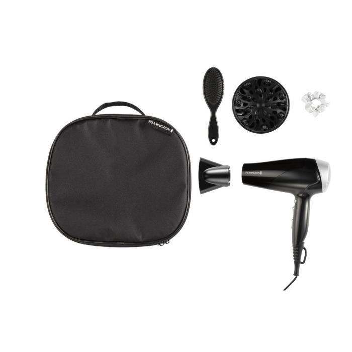 Remington D3171GP Style Edit Hair Dryer Set  2200W - Storage Vanity, Diffuser, Flat Brush and Silk Scrunchie