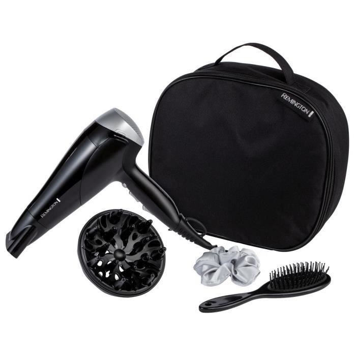 Remington D3171GP Style Edit Hair Dryer Set  2200W - Storage Vanity, Diffuser, Flat Brush and Silk Scrunchie