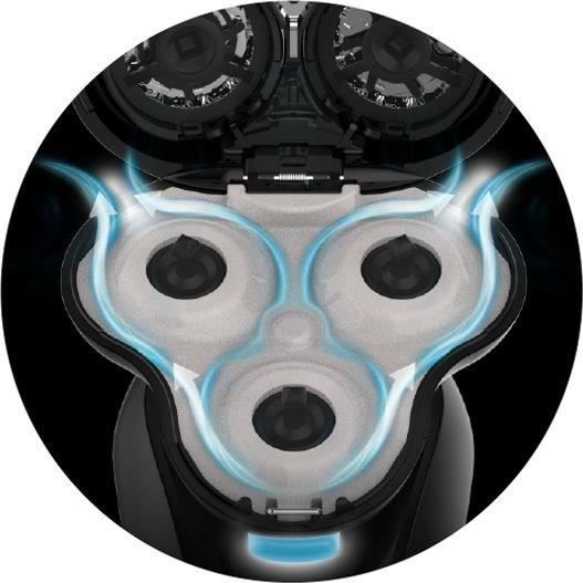 Rotary shaver - REMINGTON - XR1755 - SynX hybrid system - PivotBall - Flexible blades - 100% waterproof - 50 min autonomy