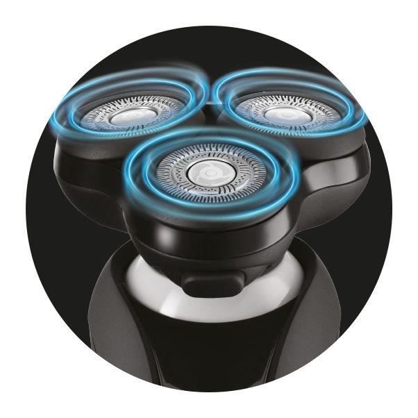 Rotary shaver - REMINGTON - XR1755 - SynX hybrid system - PivotBall - Flexible blades - 100% waterproof - 50 min autonomy