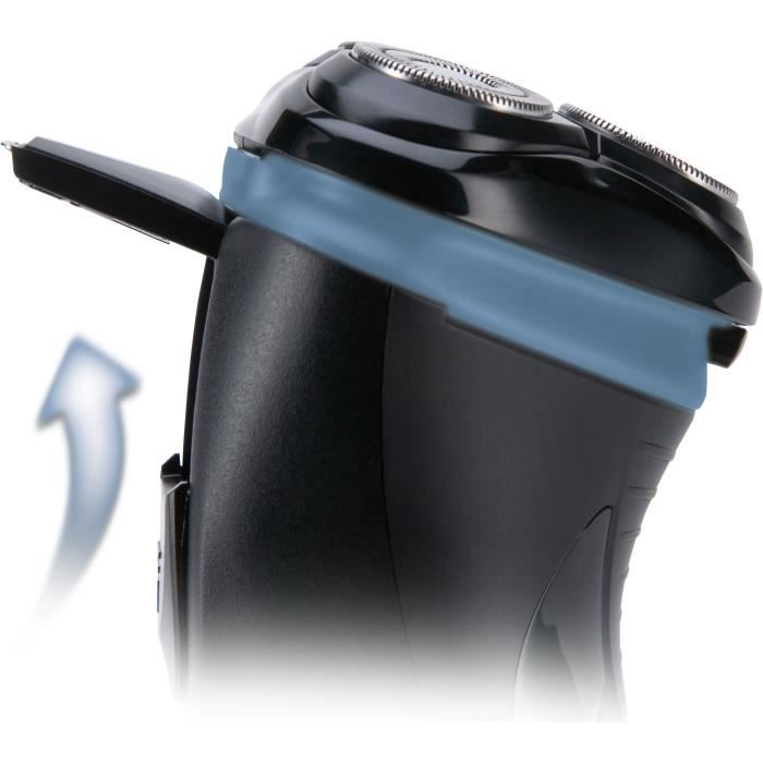 Cordless rotary shaver - REMINGTON - R1000 - 3 Dual Track blades - Pop-up trimmer - 30 min autonomy - LED