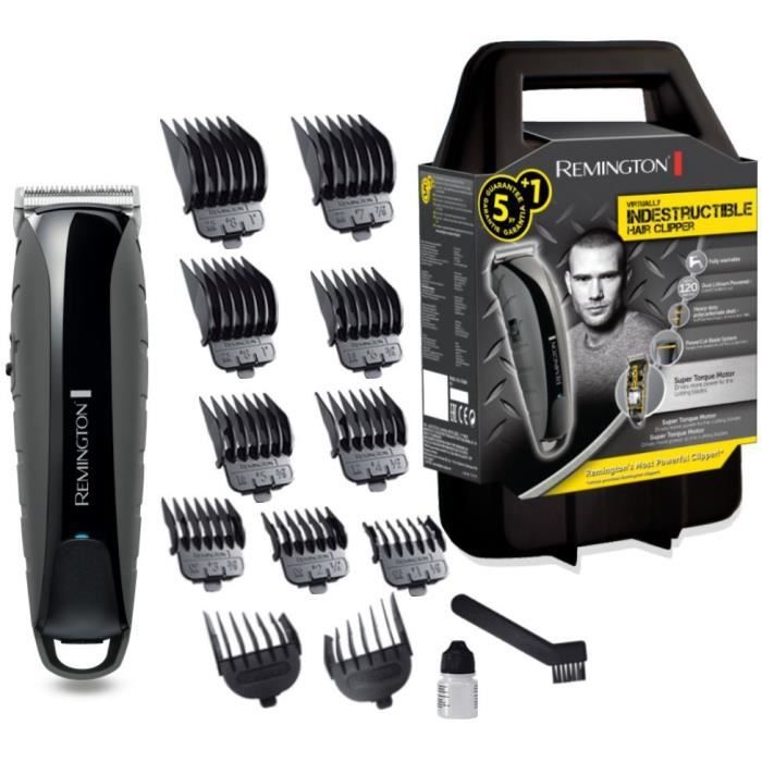Remington HC5880 Indestructible Hair Clipper, Shock Proof, Self-Sharpening Japanese Steel Blades, Dual Lithium Battery