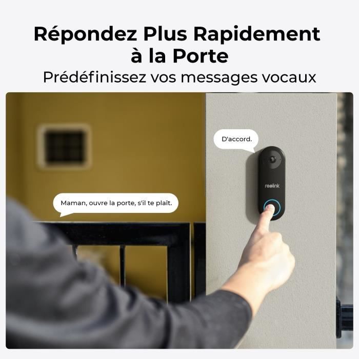 Intercom - REOLINK - D340W - Black