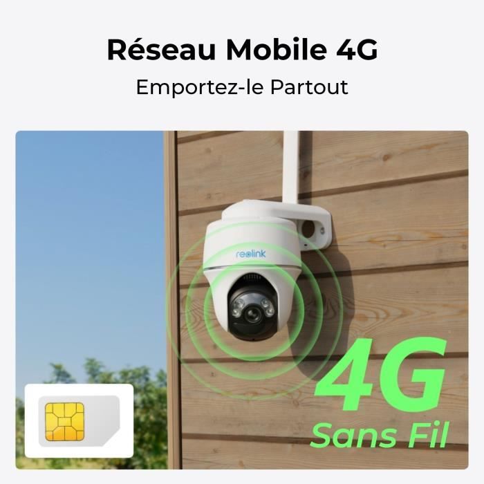 Outdoor camera - REOLINK - G430 - Solar panel - White