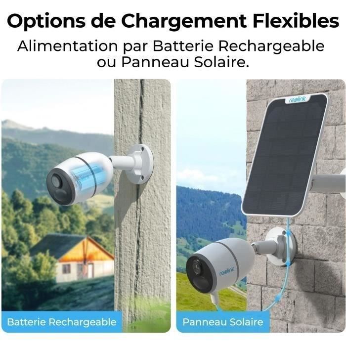 Outdoor camera - REOLINK - G330 - Solar panel - White
