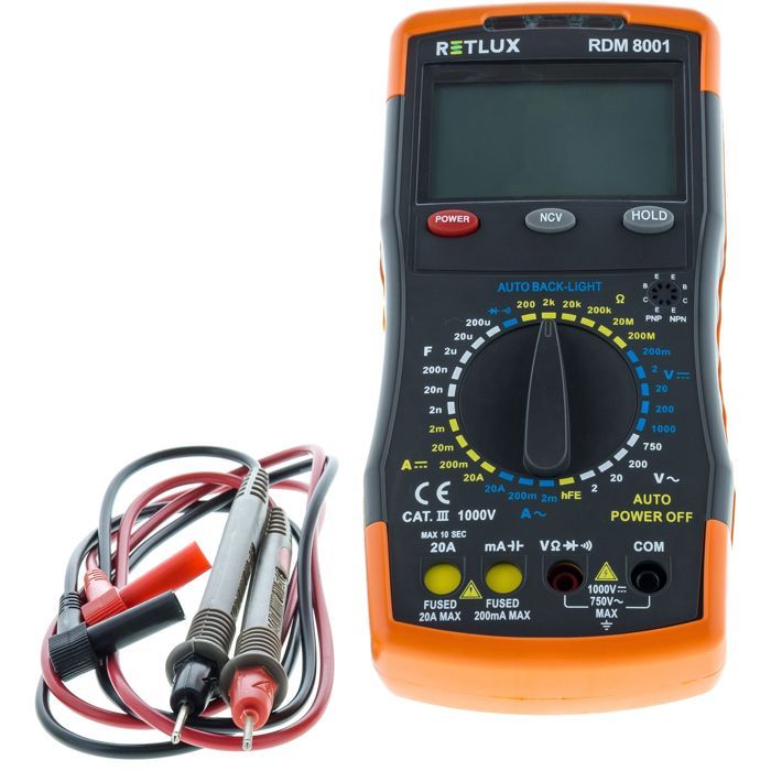 Digital multimeter - RETLUX - RDM 8001