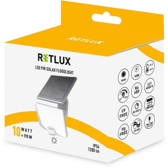 LED spotlight with motion detector - RETLUX - RSL 258