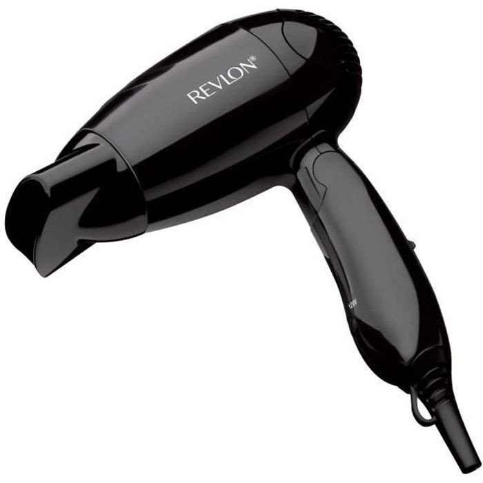 REVLON RVDR5305E - Travel hairdryer - 1200 W - 2 heats - 2 speeds - Bi-voltage foldable handle
