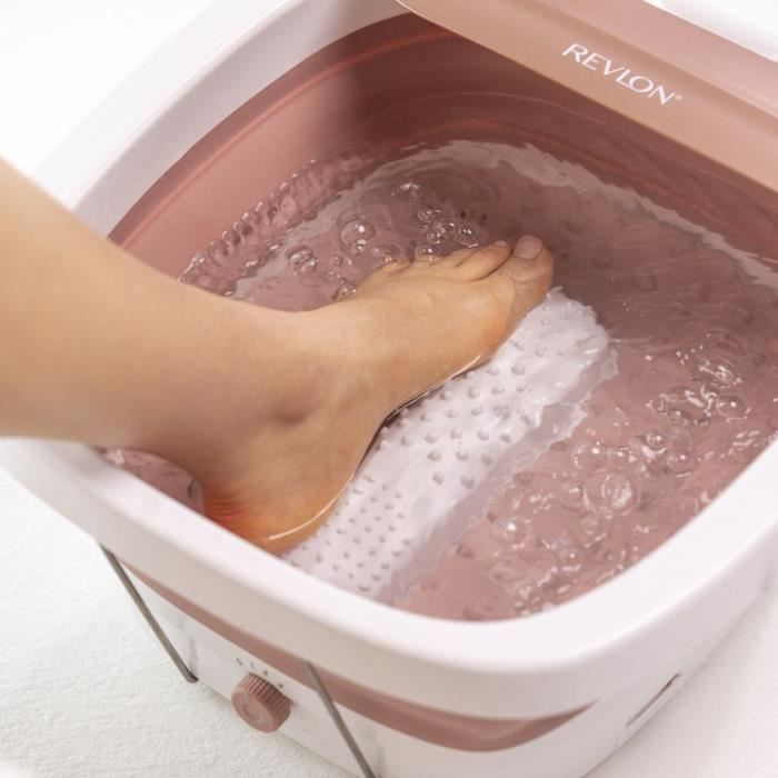 REVLON RVFB7034E Ultimate Foot Spa - Thalasso Foldable and compact footbath - 3 temperatures - Bubble function
