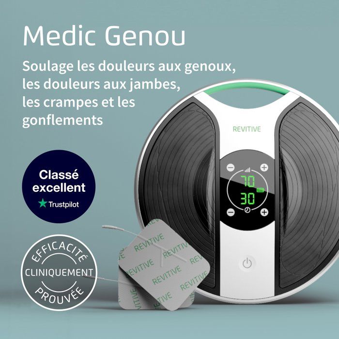Circulatory Stimulator - REVITIVE - Medic Knee - Targeted Stimulation - Joint Comfort - For Home Use