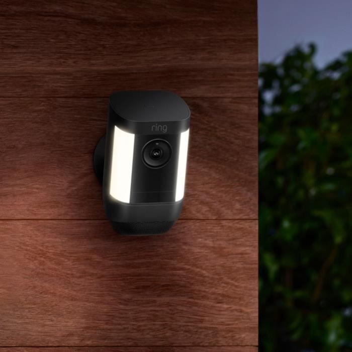 Surveillance Camera - RING - Spotlight Pro Battery - Black - Night Vision - HD 1080p - Wireless