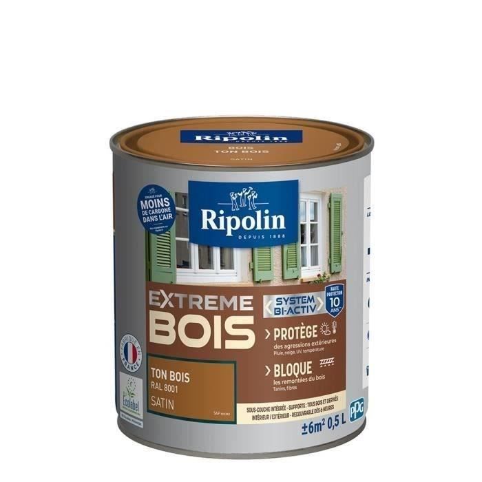RIPOLIN Satin Wood Paint High Protection 10 years which Protects and Magnifies your Wood - Wood tone