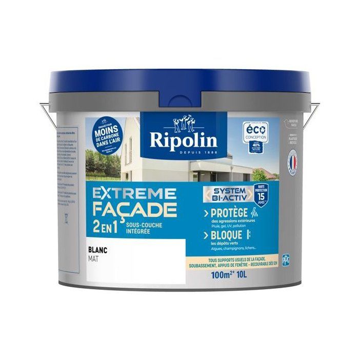 RIPOLIN EXTREME PROTECTION FACADE WHITE Matte 10 L
