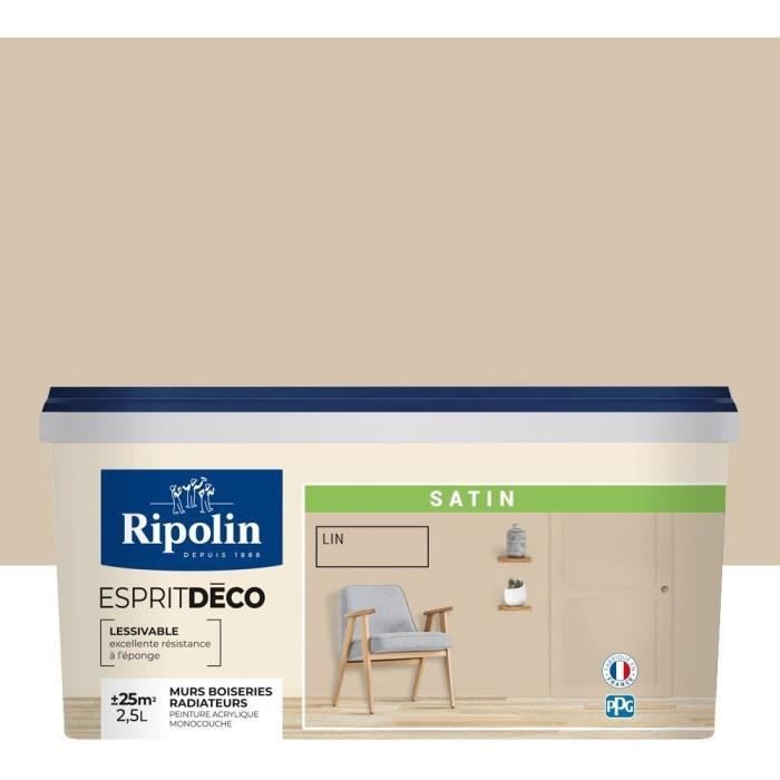 RIPOLIN All Pieces Wall Paint - Linen Satin, 2,5L