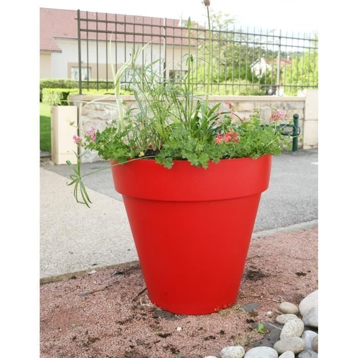 Riviera flower flower pot - round - Ø 49 x 44.8 cm - red