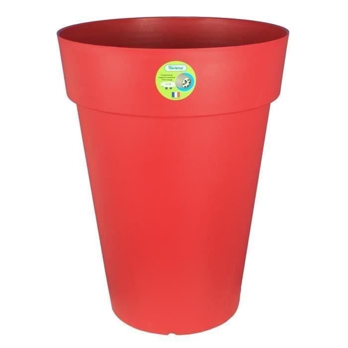 RIVIERA Soleilla Flowerpot - Round - Ø 40 x 53 cm - Red
