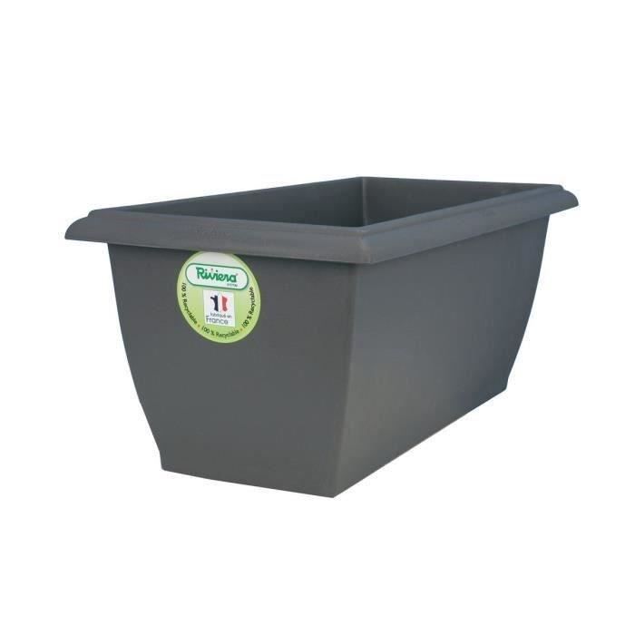 Riviera Jardiniere Evolution - 80 x 40 x H 32 cm - 64 L - Gray