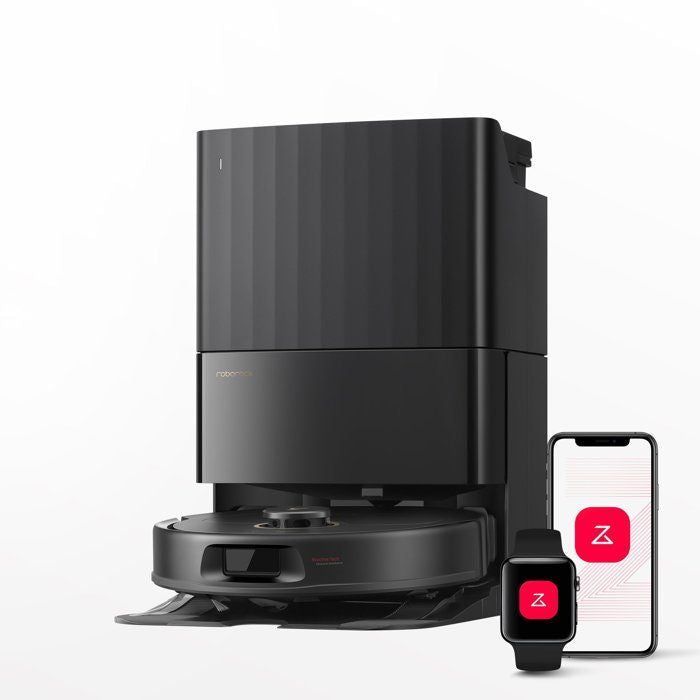 ROBOROCK QREVO 5AE - Robot Vacuum Cleaner with Dock - 12000 Pa Power - FlexiArm Mops - Double Anti-Tangle