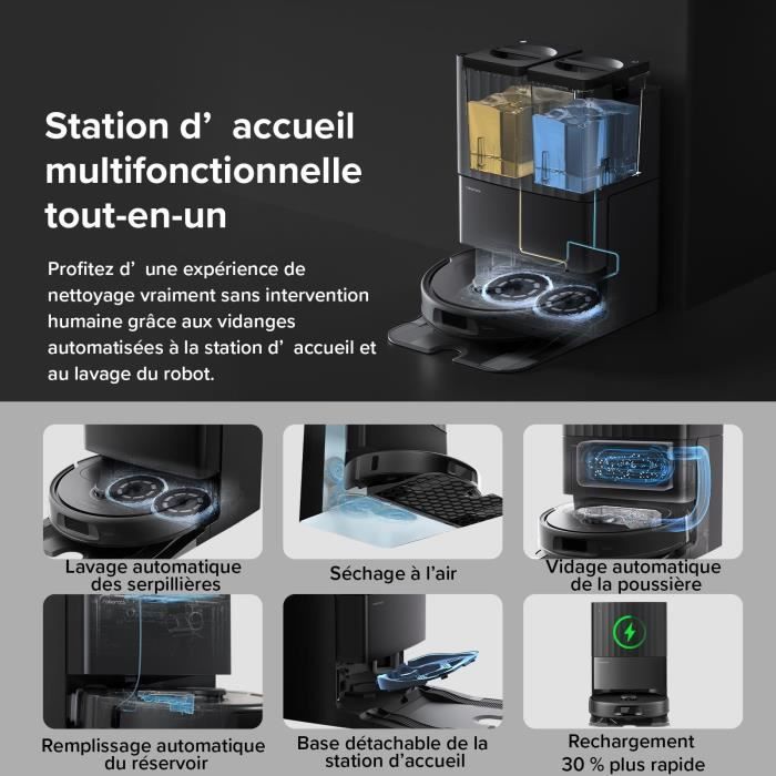 ROBOROCK QR 598 - Robot Vacuum Cleaner - 8000 Pa - Multifunctional Station - Anti-tangle