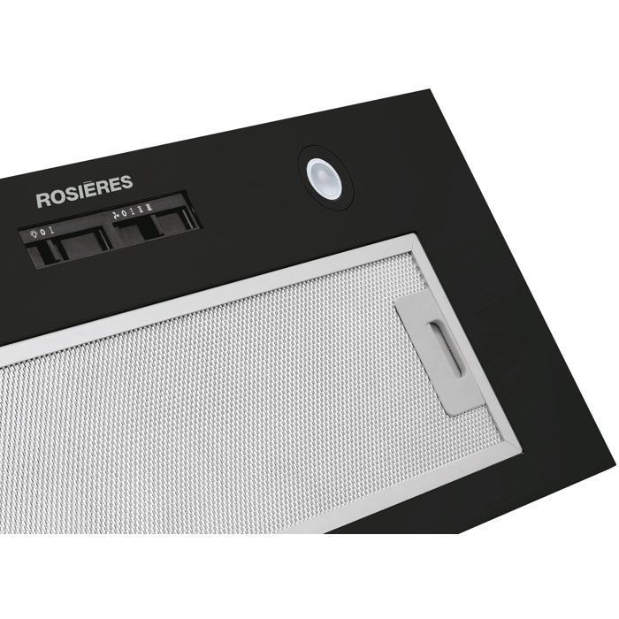 Hotte groupe filtrant - ROSIERES RHG580/1PN/1 - 3 vitesses - L 52cm - Noir et Inox