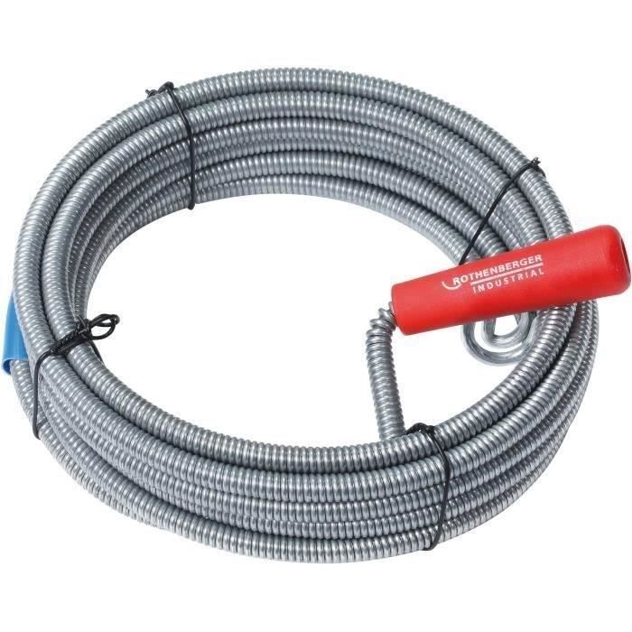Drain cleaner with hook head - ROTHENBERGER - Flexible - Ø9 mm - L5 m