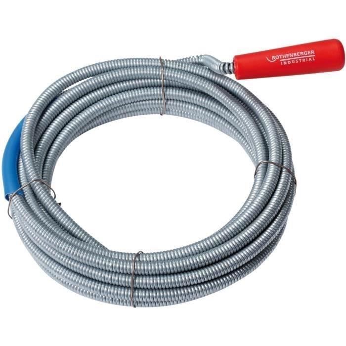 Drain cleaner with hook head - ROTHENBERGER - Flexible - Ø9 mm - L7 m