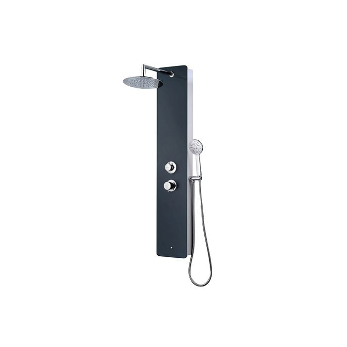 ROUSSEAU Hydromassage shower column Eris anthracite gray