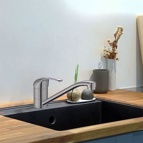 Sink mixer - Edouard Rousseau - CARDIFF - Chrome - Swivel spout - Water saving