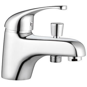ROUSSEAU CARDIFF single-hole chrome bath shower mixer - Water saving - Glossy finish