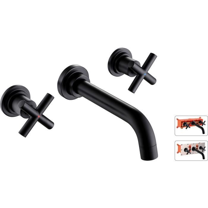 Rousseau Wall Mixer Sink + Black Box