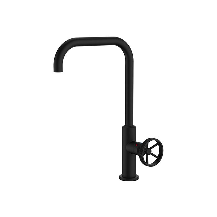 Mobile Mobile Sink Mixer Mobile - Black - 25 mm - Metal Handle Striped decor - Rousseau