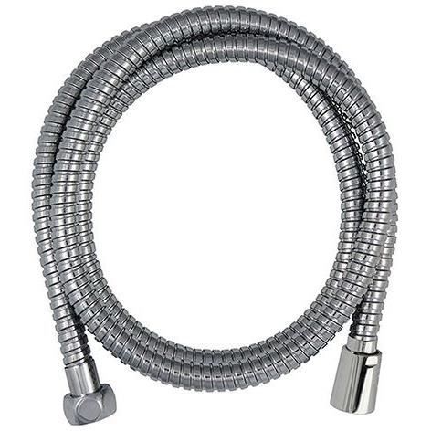 Shower hose - ROUSSEAU - Anti-twist metal nuts - Flow reduction - Length 2 m - Double-stapled chrome-plated stainless steel