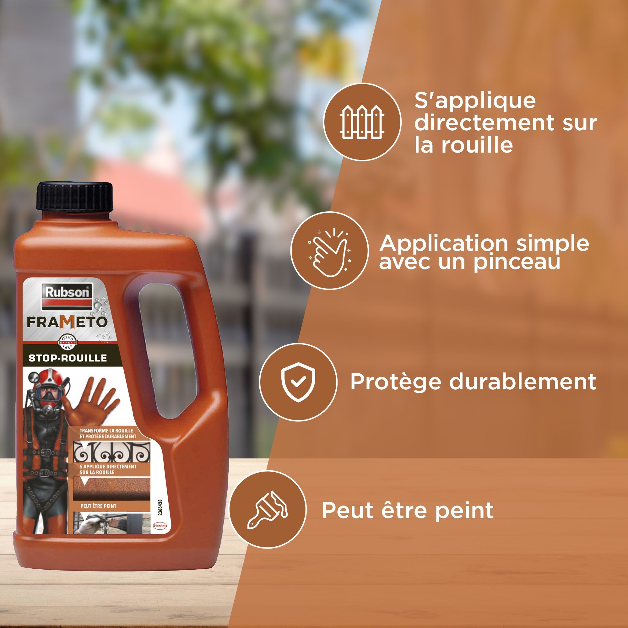 RUBSON Frameto Anti Rust Treatment Can 1litre