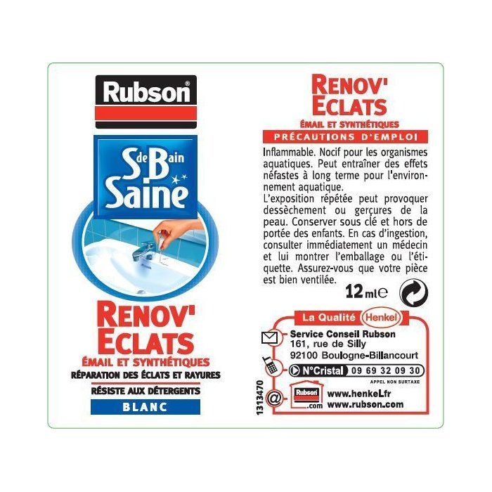 Healthy Bathroom Service Products Renov'éclats - RUBSON - Bottle - 12ml