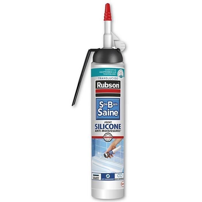 Sanitary sealant - RUBSON - 2716027 - Joint - Easy - Healthy bathroom - Sealant - Translucent - 200ml
